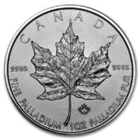 1 oz Canadian Palladium Maple Leaf (Random Year)
