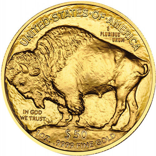 1 oz American Gold Buffalo Reverse