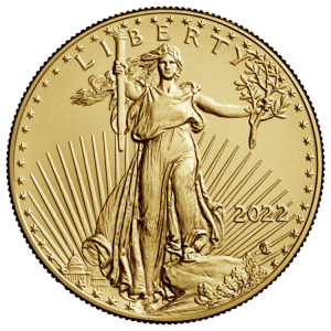 1 oz american gold eagle obverse
