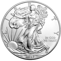1 oz american silver eagle obverse