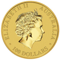 1 oz Australian Gold Kangaroo - Obverse