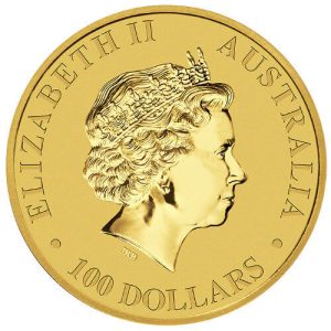 1 oz Australian Gold Kangaroo - Obverse