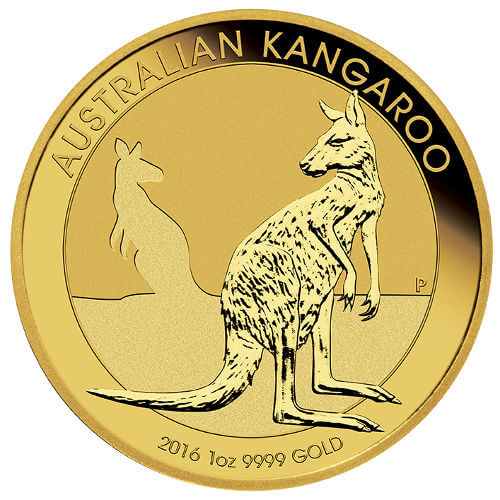1 oz Australian Gold Kangaroo Reverse