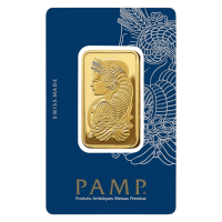 1 oz pamp suisse gold bar fortuna front