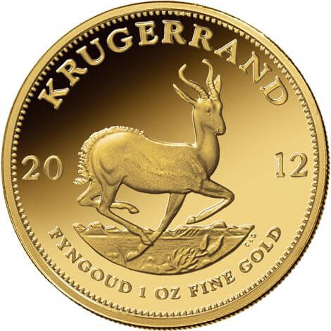 1 oz South African Gold Krugerrand Reverse