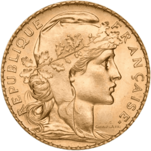 gold 20 franc obverse