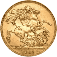 gold british sobvereign obverse