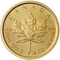1/4 oz Canadian Maple Leaf Reverse