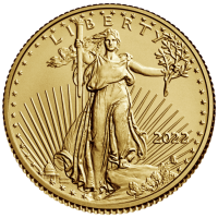 tenth ounce american gold eagle obverse