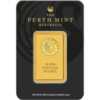 10 oz Perth Mint Gold Bar (New w/assay)