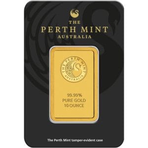 10 oz Perth Mint Gold Bar (New w/assay)