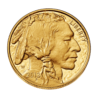 1 oz american gold buffalo obverse