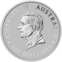 1 oz Australian Platinum Kangaroo - Obverse