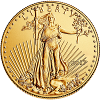 1 oz American Gold Eagle gold coin - Obverse
