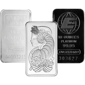 10 oz Platinum Bar- Front