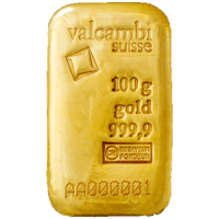 100 Gram Valcambi Gold Bar