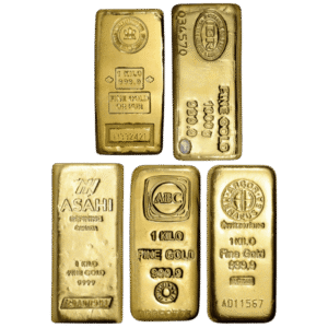 1 kilo gold bar front