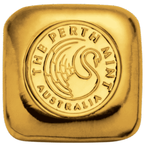 1 oz perth mint gold bar cast front