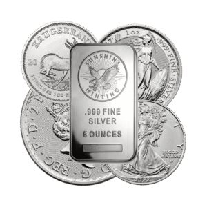 1 oz silver coins bars