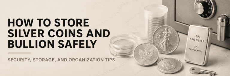 Silver coins and bullion storage tips