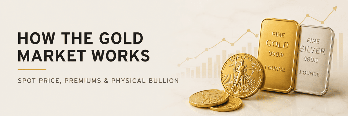Gold and silver bullion with pricing