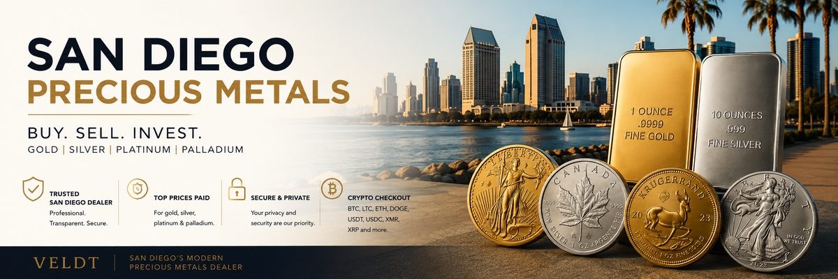 Gold and silver investment advertisement.